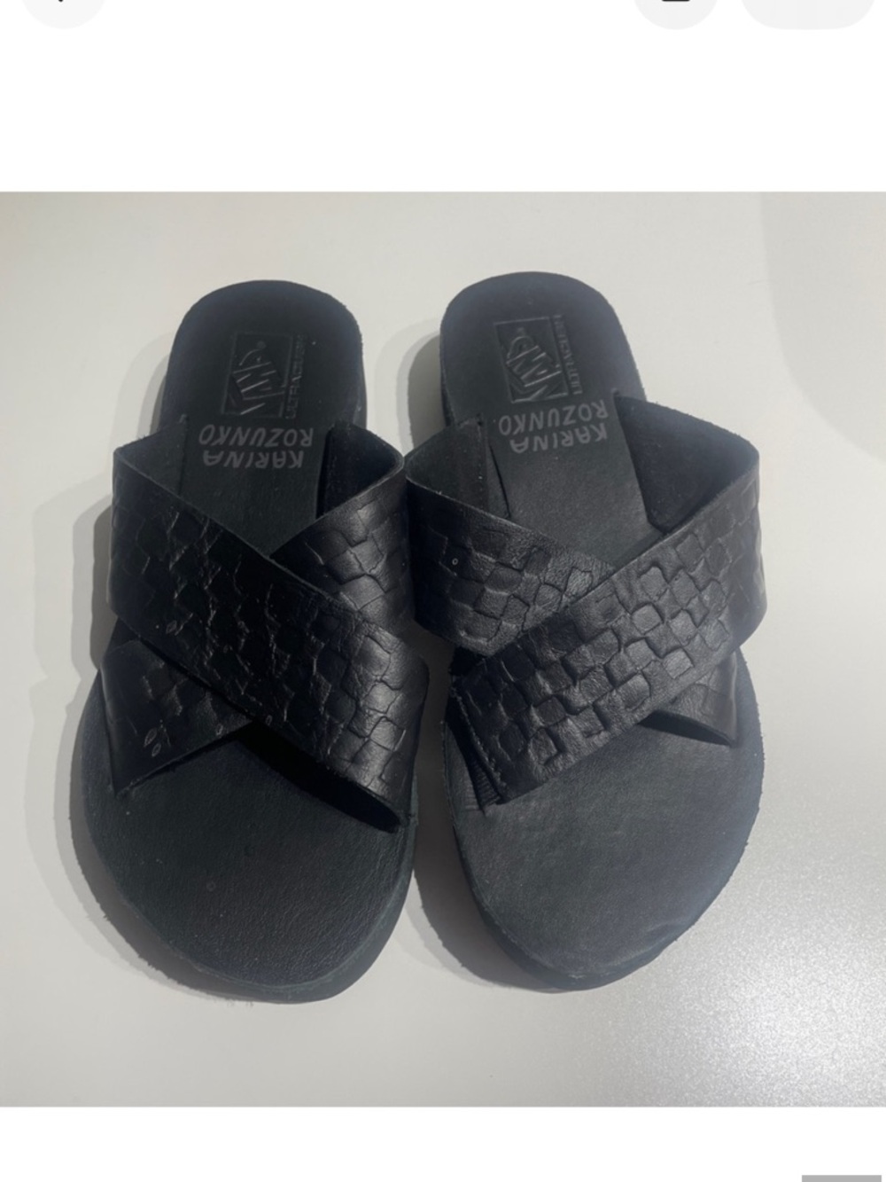 VANS Karina Rozunko Cross Strap Mega Platform Sandals Womens 6.5